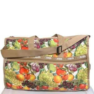 LeSportsac Fruit Farmers Market Print Large Weekender Duffle Bag